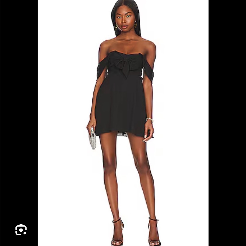 Elegant Black Off-Shoulder Mini Dress